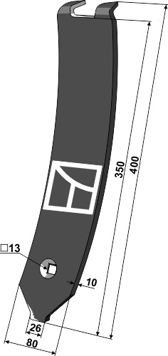 Osłona grządzieli środkowa - Delta Flex geeignet für: Kongskilde - Części do grubera