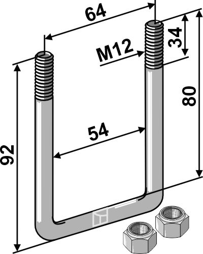 Jarzemko - M12x1,75 geeignet für: Köckerling Akcesoria do palce zagarniające