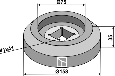 Flansch Ø158 außen