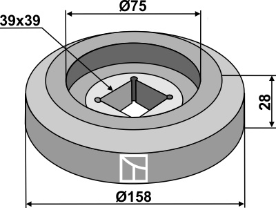 Flansch Ø158 außen