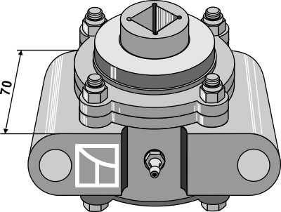 Lejehus kpl, uden flange
