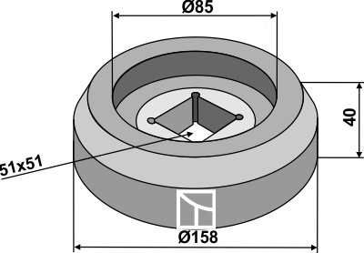 Flansch Ø158 außen