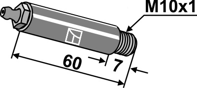 Schmiernippel - lang