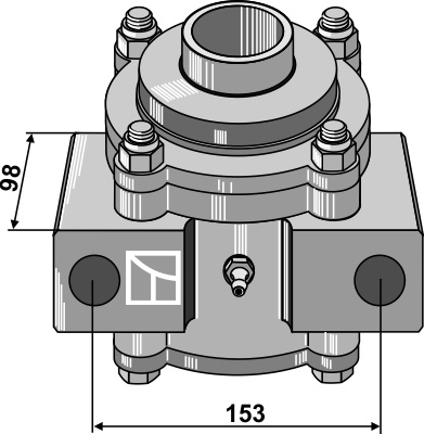 Lejehus kpl, uden flange