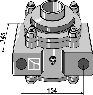 Lejehus kpl, uden flange