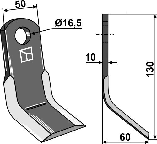 Y-blade 130x50mm geeignet für: Agricom Pruning hammers, pruning hammer PTA