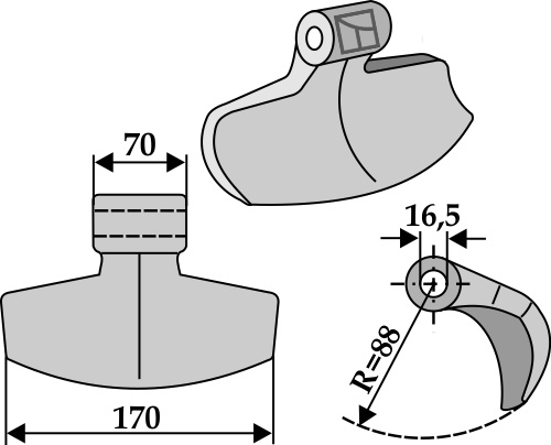 Pruning hammer 170x70mm geeignet für: HMF FREI Y-blades, pruning hammers, pruning hammers PTA