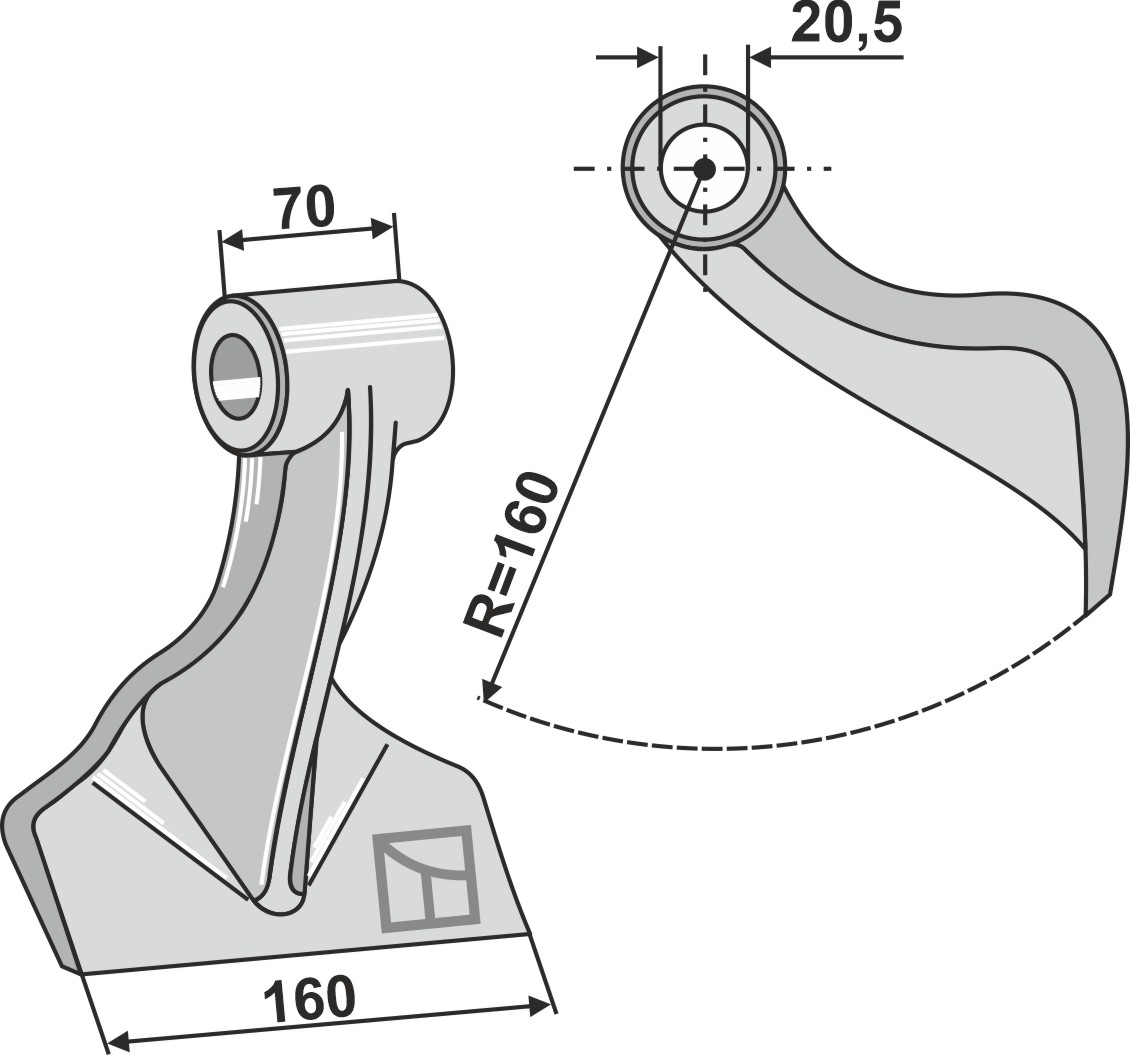 Pruning hammer 160x70mm geeignet für: Agricom Pruning hammers, pruning hammer PTA