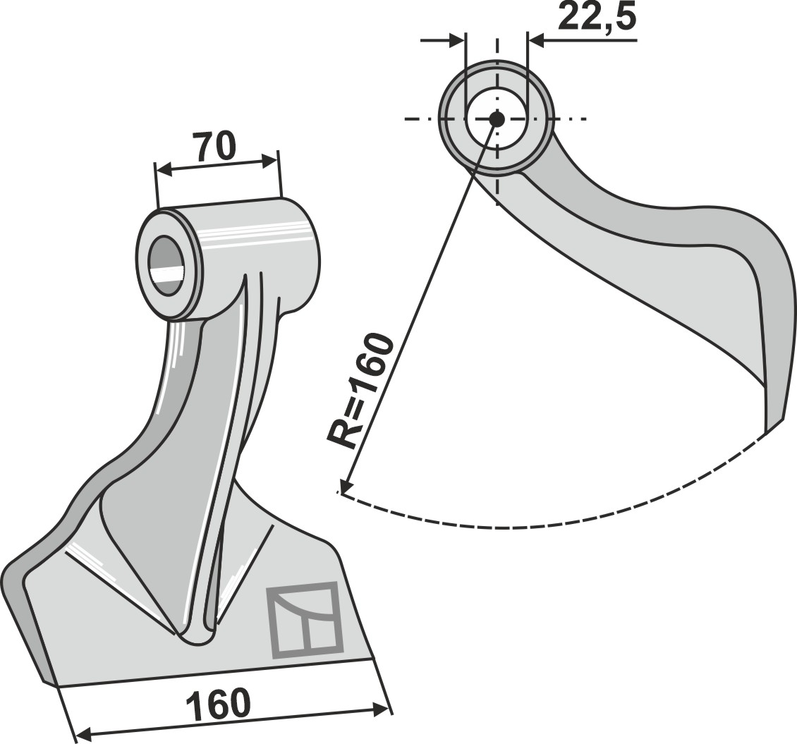 Pruning hammer 160x70mm geeignet für: Agricom Pruning hammers, pruning hammer PTA