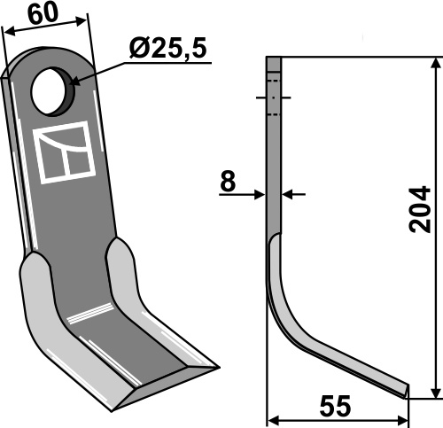 Y-blade 204x60mm geeignet für: Agricom Pruning hammers, pruning hammer PTA
