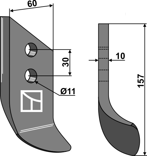 Trencher blade geeignet für: Dondi Trencher blade