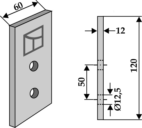 Trencher blade geeignet für: Dondi Trencher blade