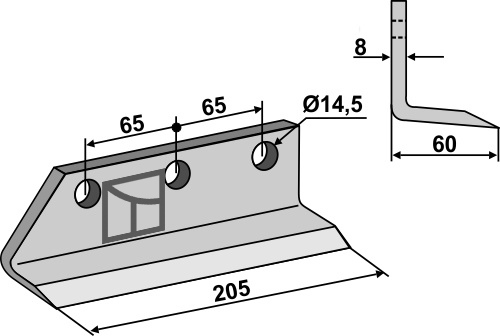 Trencher blade geeignet für: Dondi Trencher blade