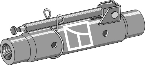 Tube 400mm compl. 1 3/4 geeignet für: Case Top-links Accessories