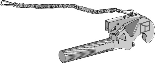 Automatic hook M36x3 geeignet für: Case Top-links Accessories