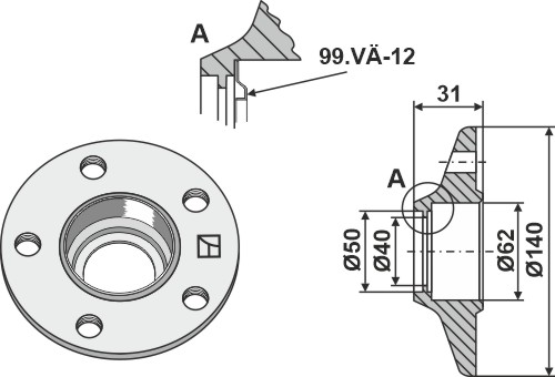Cuzinet (model nou) geeignet für: Väderstad Accesorii acoperitori de urmă
