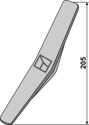 Welding-point 205mm geeignet für: Amazone tine for rotary harrow