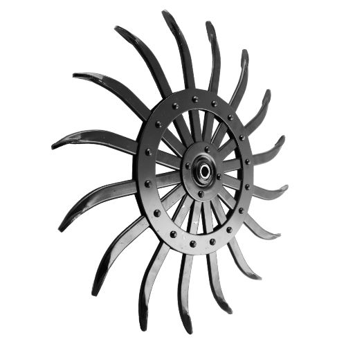 Rotary hoe ring to fit